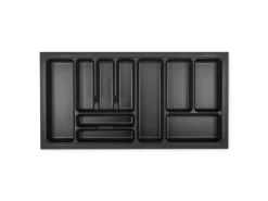 Best SOTECH Orga-Box I Besteckeinsatz Höhe 55 mm Lavagrau 1000 mm Für Blum Tandembox und ModernBox
