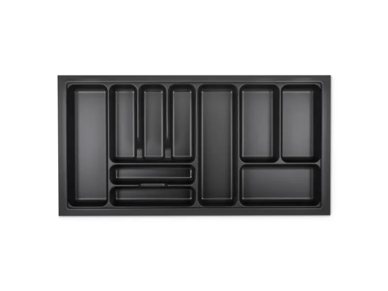 Best SOTECH Orga-Box I Besteckeinsatz Höhe 55 mm Lavagrau 1000 mm Für Blum Tandembox und ModernBox