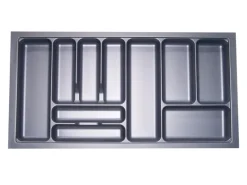 Discount SOTECH Orga-Box I Besteckeinsatz Silbergrau 1000 mm Höhe 55 mm Für Blum Tandembox und ModernBox