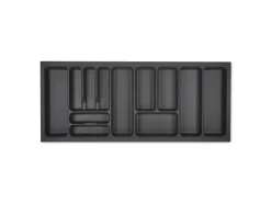 SOTECH Besteckkästen<Orga-Box I Besteckeinsatz Höhe 55 mm Oriongrau 1200 mm Antirutschbeschichtung Für Blum Tandembox und ModernBox
