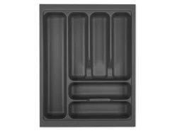 SOTECH Orga-Box I Besteckeinsatz Oriongrau 450 mm Höhe 55 mm Antirutschbeschichtung Für Blum Tandembox und ModernBox< Besteckkästen