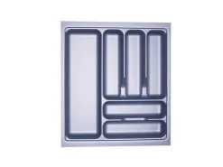Best SOTECH Orga-Box I Besteckeinsatz Silbergrau 500 mm Höhe 55 mm Für Blum Tandembox und ModernBox