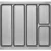 SOTECH Besteckkästen<ORGA-BOX I Mehrzweckeinsatz Besteckeinsatz 519 x 50 x 473 mm Silbergrau Für Blum 60er Korpusbreite