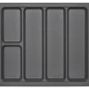SOTECH ORGA-BOX I Mehrzweckeinsatz Besteckeinsatz 519 x 50 x 473 mm Oriongrau Für Blum 60er Korpusbreite< Besteckkästen