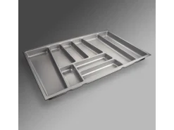 New SOTECH ORGA-BOX II Besteckeinsatz 800 mm Höhe 45 mm Silbergrau Für Nobilia Schubladen