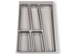 SOTECH ORGA-BOX II Besteckeinsatz 400 mm Höhe 45 mm Silbergrau Für Nobilia Schubladen< Besteckkästen