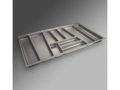SOTECH Besteckkästen<ORGA-BOX II Besteckeinsatz 900 mm Höhe 45 mm Silbergrau Für Nobilia Schubladen