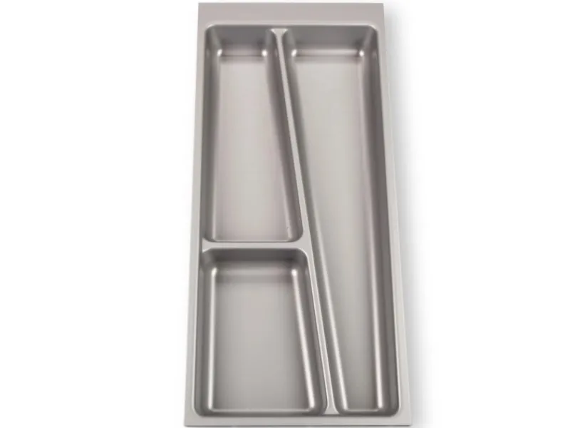 SOTECH ORGA-BOX II Besteckeinsatz 300 mm Höhe 45 mm Silbergrau Für Nobilia Schubladen< Besteckkästen