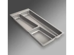 SOTECH ORGA-BOX II Besteckeinsatz 300 mm Höhe 45 mm Silbergrau Für Nobilia Schubladen< Besteckkästen