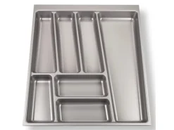 Online SOTECH ORGA-BOX II Besteckeinsatz 500 mm Höhe 45 mm Silbergrau Für Nobilia Schubladen