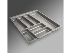 Online SOTECH ORGA-BOX II Besteckeinsatz 500 mm Höhe 45 mm Silbergrau Für Nobilia Schubladen
