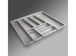 SOTECH ORGA-BOX II Besteckeinsatz 600 mm Höhe 45 mm Silbergrau Für Nobilia Schubladen< Besteckkästen