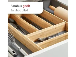 Sale SOTECH Orga-Box Individual Besteckeinsatz Bambus 473 x 273 x 50 mm Geölt