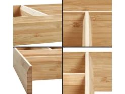 Sale SOTECH Orga-Box Individual Besteckeinsatz Bambus 473 x 273 x 50 mm Geölt