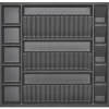 SOTECH Besteckkästen<ORGA-BOX Multi-Gewürzgläsereinsatz Gewürzdoseneinsatz 515 x 40 x 473 mm Oriongrau Für Blum 60er Korpusbreite