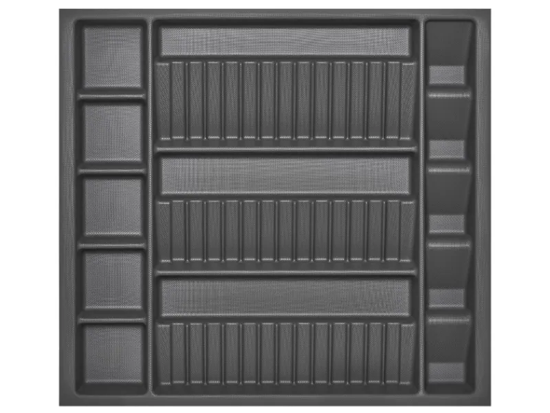 SOTECH Besteckkästen<ORGA-BOX Multi-Gewürzgläsereinsatz Gewürzdoseneinsatz 515 x 40 x 473 mm Oriongrau Für Blum 60er Korpusbreite