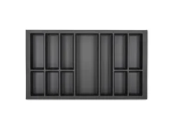 SOTECH Orga-Box VII Besteckeinsatz Basaltgrau 900 mm Höhe 50,5 mm mit Softtouch Oberfläche< Besteckkästen