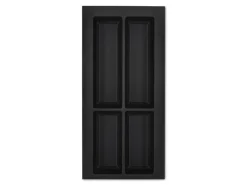 Outlet SOTECH Orga-Box VII Besteckeinsatz Schwarz 300 mm Höhe 50,5 mm mit Softtouch Oberfläche
