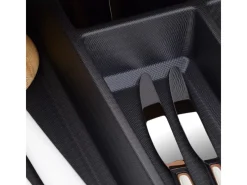 SOTECH Orga-Box VII Besteckeinsatz Schwarz 600 mm Höhe 50,5 mm mit Softtouch Oberfläche< Besteckkästen