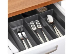 SOTECH Orga-Box VII Besteckeinsatz Basaltgrau 1200 mm Höhe 50,5 mm mit Softtouch Oberfläche< Besteckkästen