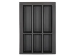 SOTECH Besteckkästen<Orga-Box VII Besteckeinsatz Basaltgrau 400 mm Höhe 50,5 mm mit Softtouch Oberfläche