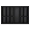 SOTECH Besteckkästen<Orga-Box VII Besteckeinsatz Schwarz 800 mm Höhe 50,5 mm mit Softtouch Oberfläche