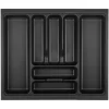 SOTECH Orga-Box VIII Besteckeinsatz 511 x 480 x 55 mm Lavagrau mit Perlstruktur Für 60er Schränke in Häcker Küchen< Besteckkästen