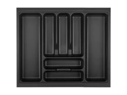 SOTECH Orga-Box VIII Besteckeinsatz 511 x 480 x 55 mm Lavagrau mit Perlstruktur Für 60er Schränke in Häcker Küchen< Besteckkästen