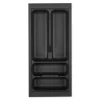 Best SOTECH Orga-Box VIII Besteckeinsatz 211 x 480 x 55 mm Lavagrau mit Perlstruktur Für 30er Schränke in Häcker Küchen