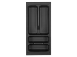 Best SOTECH Orga-Box VIII Besteckeinsatz 211 x 480 x 55 mm Lavagrau mit Perlstruktur Für 30er Schränke in Häcker Küchen