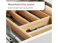 Online SOTECH Schubladen Besteckeinsatz 473 x 273 x 50 mm Aus Massivholz Eiche Lackiert