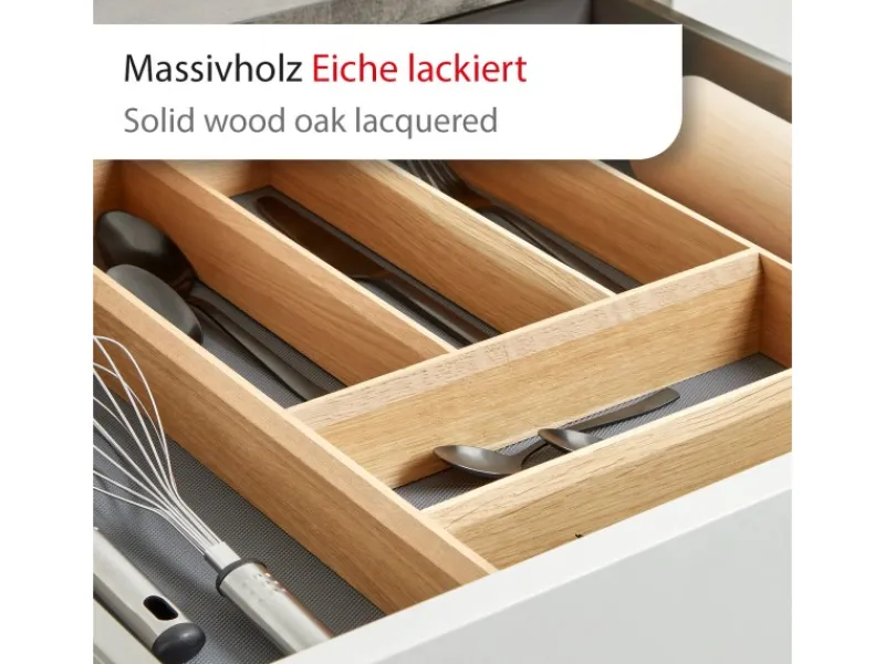 Online SOTECH Schubladen Besteckeinsatz 473 x 273 x 50 mm Aus Massivholz Eiche Lackiert