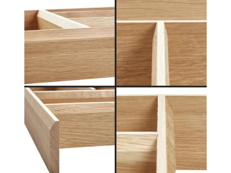 Online SOTECH Schubladen Besteckeinsatz 473 x 273 x 50 mm Aus Massivholz Eiche Lackiert
