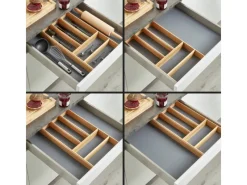 Online SOTECH Schubladen Besteckeinsatz 473 x 273 x 50 mm Aus Massivholz Eiche Lackiert