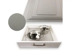 Best SOTECH Schubladenmatte Orga Grip Einlegematte 282 mm Silbergrau Für Blum Schublade