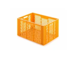 PROREGAL SparSet 10 x Eurobehälter Bäcker- und Konditorenkasten HxBxT 34,9 x 40 x 60 70 Liter Gelb-Orange Brötchenkiste Sstapelbare Bäckerkiste< Vorratsdosen|Vorratsbehälter
