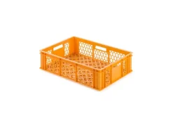 PROREGAL SparSet 10 x Eurobehälter Bäcker- und Konditorenkasten HxBxT 17,1 x 40 x 60 33 Liter Gelb-Orange Brötchenkiste Sstapelbare Bäckerkiste< Vorratsdosen|Vorratsbehälter