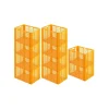 PROREGAL Vorratsdosen|Vorratsbehälter<SparSet 10 x Eurobehälter Bäcker- und Konditorenkasten HxBxT 42,1 x 40 x 60 85 Liter Gelb-Orange Brötchenkiste Sstapelbare Bäckerkiste