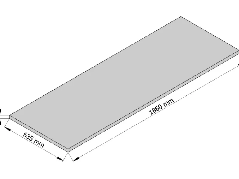 Discount Sprela Arbeitsplatten Fossil Arosa 2,8 cm x 186 cm x 63,5 cm FSC®
