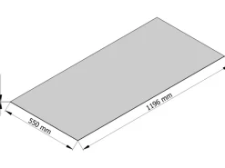 Sprela Rückwandkompaktplatte Kupfer-Edelstahl 2 mm x 119,6 cm x 55 cm< Küchenrückwände