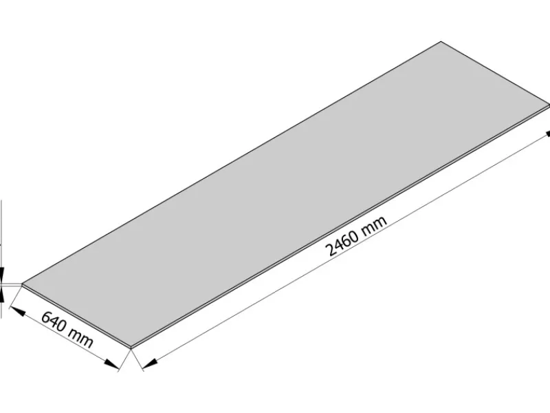 Küchenrückwände<Sprela Rückwandplatte Fossil Arosa 13,4 mm x 246 cm x 64 cm FSC®