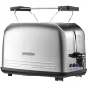 STEINBORG Haushaltsgeräte<SB-2071 2 Scheiben Edelstahl Toaster mit Brötchenaufsatz 850 Watt