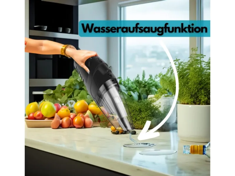 STEINBORG Haushaltsgeräte<SB-1031 Akku-Handstaubsauger mit Tasche 6500 Pa