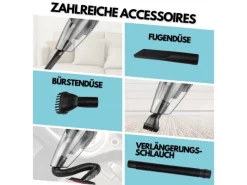 STEINBORG Haushaltsgeräte<SB-1031 Akku-Handstaubsauger mit Tasche 6500 Pa