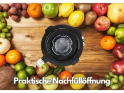 Sale STEINBORG SB-7020 Edelstahl Standmixer 1,5 Liter BPA-Frei 800 Watt