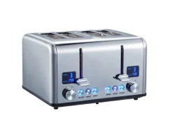 STEINBORG Haushaltsgeräte<SB-2080 Edelstahl Toaster 4 Scheiben 1630W