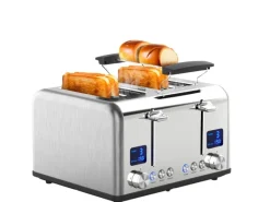 STEINBORG Haushaltsgeräte<SB-2080 Edelstahl Toaster 4 Scheiben 1630W