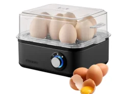 STEINBORG SB-2630 Eierkocher für 1 bis 8 Eier Dampfauslass 500 Watt< Haushaltsgeräte