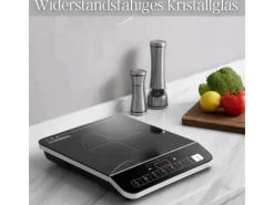 STEINBORG SB-2191 Einzelne Induktionskochplatte mit Automatikprogramme 2000W< Haushaltsgeräte