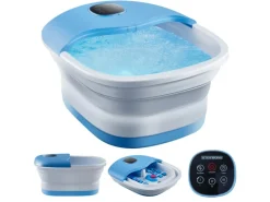 STEINBORG SB-1060 Faltbares Fußsprudelbad mit Fernbedienung Platzsparend Timer< Haushaltsgeräte